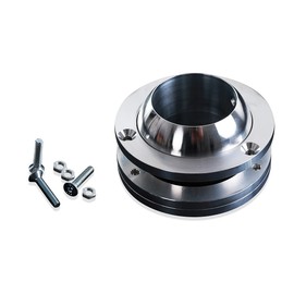 XTPTFABS Billet Aluminum Steering Column Swivel Floor Mount Compatible with 2" Columns SBC BBC 350.Vehicles with 2" Diameter Steering Columns(Steering Column Floor Board Mount, Ball Swivel Type)