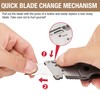WORKPRO Folding Utility Knife, Quick-Change Box Cutter with Stainless Steel