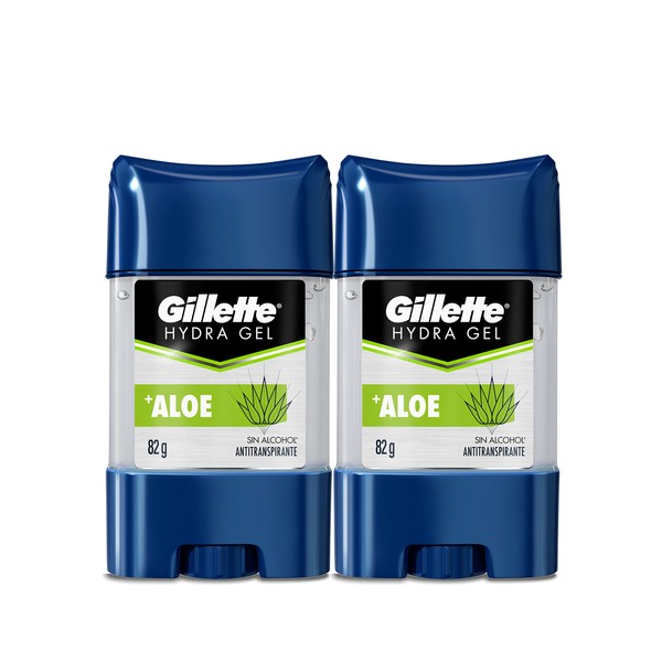Gillette Antitranspirante Hydra Gel Aloe 2 unidades de 82 g cada