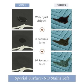 Bath Mat-Bath Mat Rug Non Slip Super Absorbent Stain Resistant Quick Dry Thin Bathroom Rug-Bath Mats for Bathroom Floor Bathtub Vanity-Bathmat Bath Rug Easy Care-17"x35",Black