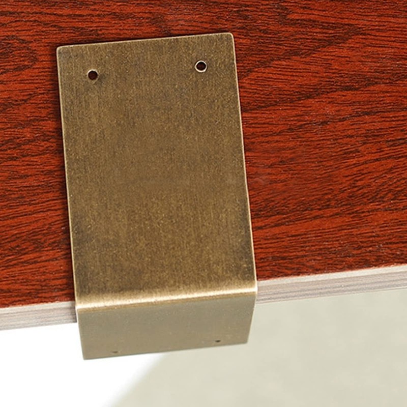 Tighall Antique Bronze Corner Brackets Brass Brace 2.36"x1.57"x0.04" Box Right
