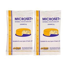 Pack of 2 * 7g Microbial Rennet Mix Cheese Coagulant Microset use one 7g sachet for 30 Litres f milk | Rennet Cuajo Caglio Presüre Lab