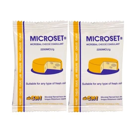 Pack of 2 * 7g Microbial Rennet Mix Cheese Coagulant Microset use one 7g sachet for 30 Litres f milk | Rennet Cuajo Caglio Presüre Lab