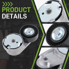 CARBBIA 05184617AD Drive Belt Tensioner with Idler Pulley 89056015 Serpentine Belt 6PK1960 Compatible with Chrysler 200 300 2011-2014 Compatible with Charger Compatible with Durango 2011-2019