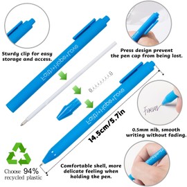 HLPHA 11PCS Funny Office Pens - Sarcastic, Snarky, Dirty Word Black Pens With Sayings