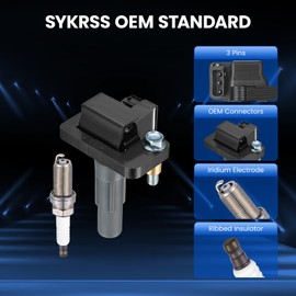 SYKRSS 4-Pack UF665 Ignition Coils Compatible with Subaru WRX STI 13-20, WRX 12-14, Impreza 11-14, Forester 11-13, Legacy 10-12, 2.5L H4 - Replaces for 22433AA600, 22433AA601, 22433AA611