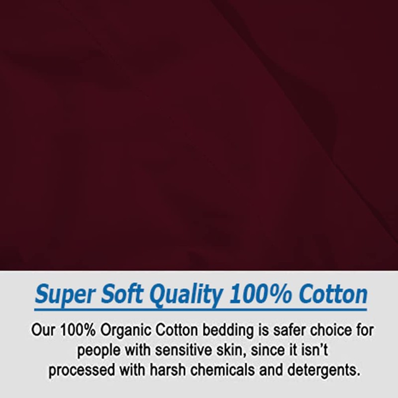 Fitted Sheet 100% Egyptian Cotton 200 Thread Count 25cm Deep