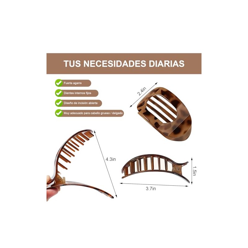 Pinzas para Cabello, Horquillas Planas para Cabello, Broches para Cabello