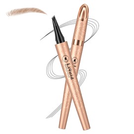 Eyebrow Pen - Tattoo Eyebrow Pen with Fork Tip - Waterproof Brow Pen with Micro-Fork Tip - Smudgeproof Fine Sketch Long Lasting Brow Tint For Makeup Rapid Natural Brow Beginners