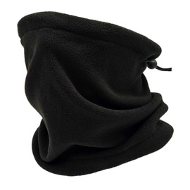 HUIKKJP Neck Warmer, Head Cover, Fleece, Cold Protection, Sports, Lightweight, Adjustable Cord, Motorcycle, Bicycle, Windproof, Dustproof, For Outdoor Activities, Multi-functional, Elastic Unisex