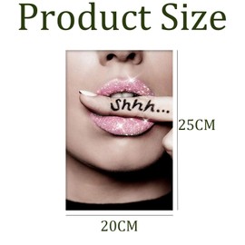 AMBEERT 4 PCS Pink Posters, Preppy Room Decor, Pink Glam Toilet High Heels Tissue Lips Fashion Quotes Bathroom Sign, Perfect Decorations for Home Bedroom Dorm (20 * 25cm, Unframed)