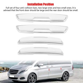 Car Door Edge Protector, Universal Car Door Side Protector Bumper Strips Guards Stickers Anti Collision Bar(White)