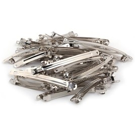 Elizabeth Hair Barrettes, Large, Medium, Small, 30 Pieces, Silver, Handmade Material, For Making Accessories! diy Barrette