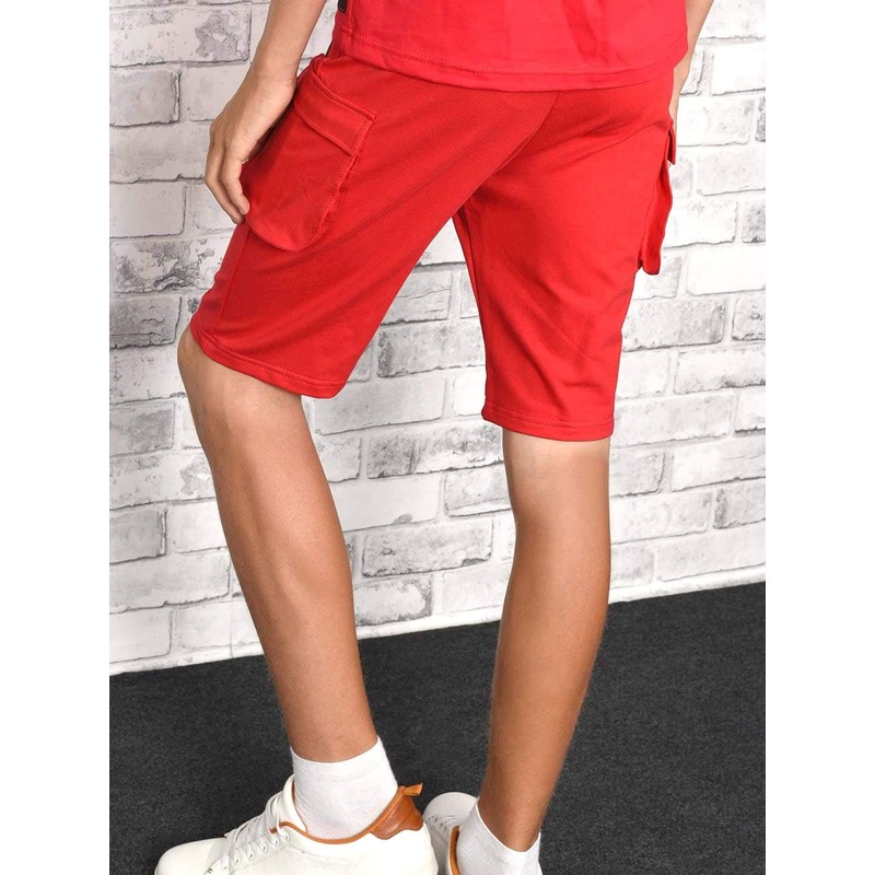 BEZLIT 30079 Boys' Cargo Shorts, red