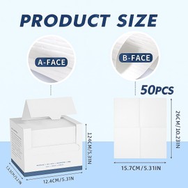 50 Stück Clean Towel Gesichtstuch XL Weiche Einmalhandtücher Für Empfindliche Haut 26x30 cm Abschminktücher Make-up-Entfernung Babytücher
