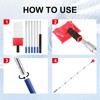 6-Section Paint Edger Tool with Threaded Extension Rod | Adjustable