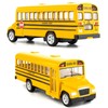 BDTCTK Diecast Yellow School Bus Toy Cars for Kids -