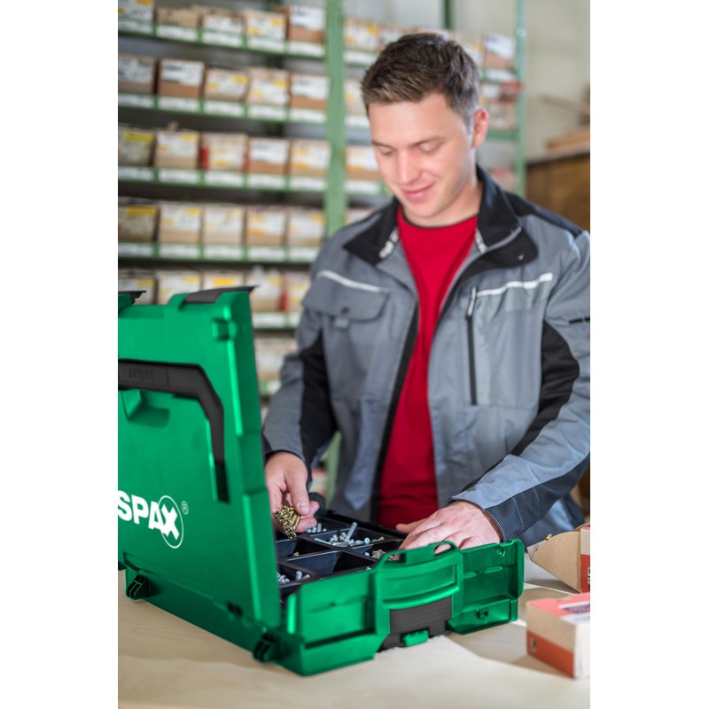 SPAX L-BOXX Stackable Sorting Organizer – Durable Customizable Storage Case