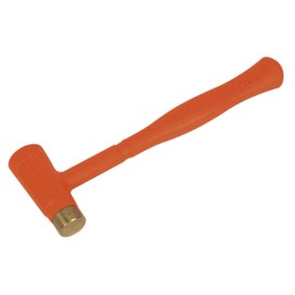 Sealey BFH24 1.5 lb Brass Faced Dead Blow Hammer,orange