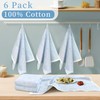 VOOVA & MOVAS Kitchen Towels Set, 6PC 17"x25", 100% Cotton