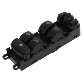 A ABSOPRO Power Window Switch No.31334345 Front Left Driver Side Window Control Switch for Volvo XC60 S60 Black