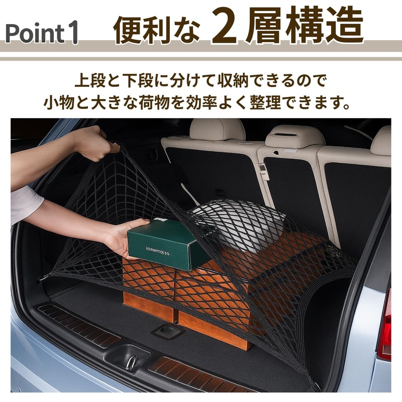 Letics Double Layer Cargo Net Cargo Net Luggage Net for