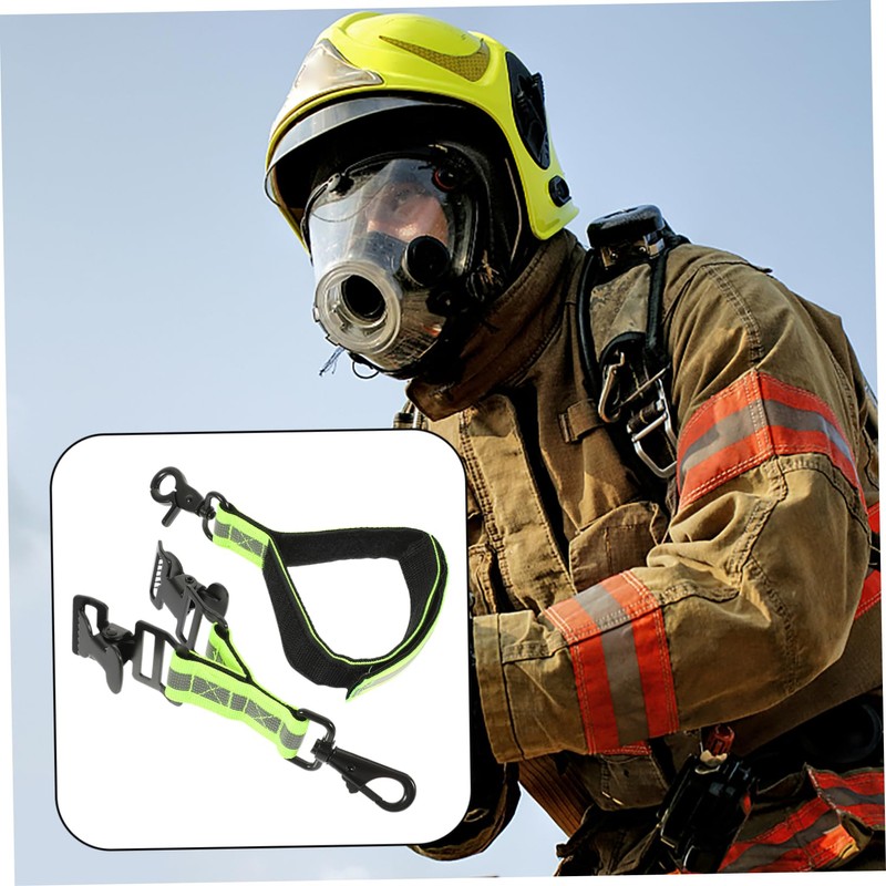 BUGUUYO Firefighters' Essential 2 Pack Glove Safety Straps Reflective Straps