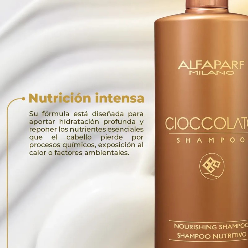 Shampoo Para Cabello Alfaparf Cioccolato Nutritivo 1 Lt