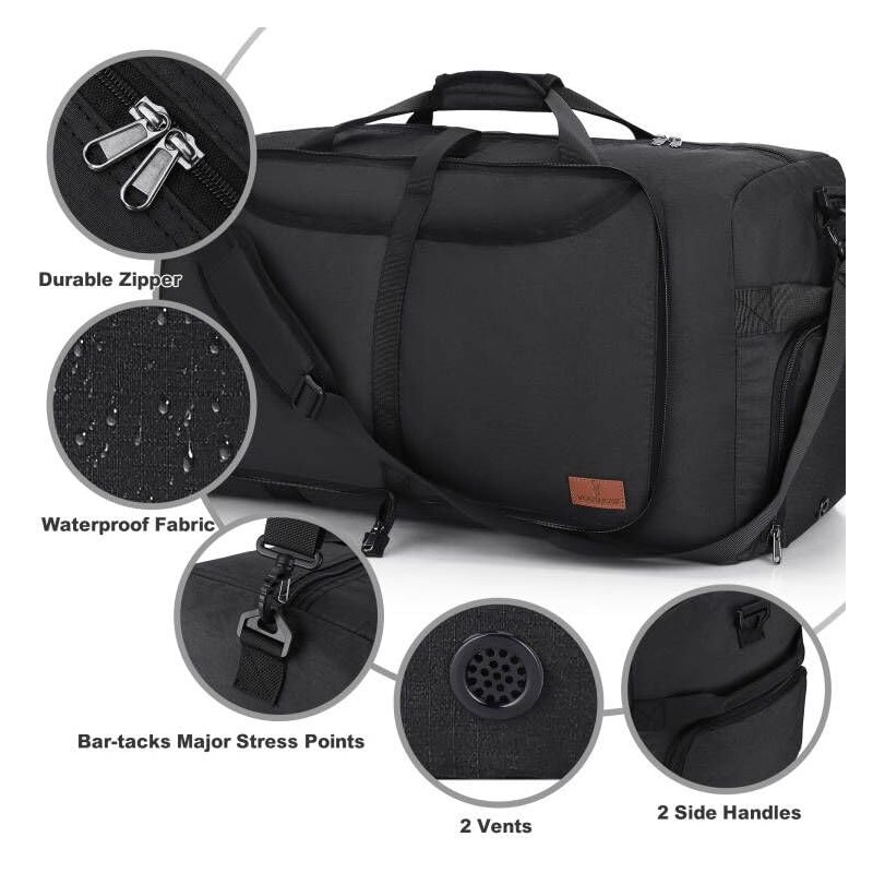120L Duffle Bag for Travel, Large Foldable Waterproof Travel Duffel