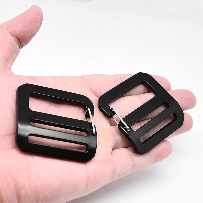 2PCS Adjustable Spring Door Push to Open G Shaped Buckle