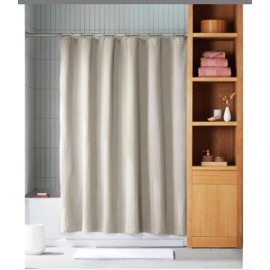 Bed Bath & Beyond Haven Washed Faille Shower Curtain Pumice Stone Organic Cotton  Bed Bath Beyond