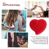 STOBAZA 2 Pack Heart Shaped Ring Boxes Flocked Jewelry Storage