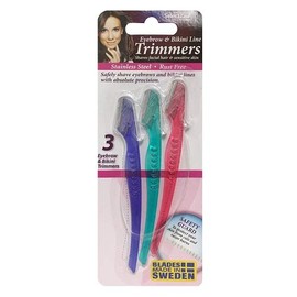Dollaritem 807505 Wholesale S.L Eyebrow & Bikini Line Trimmers 3Pc X