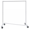 SEGAWE 2X Metal Clothes Garment Rack Collapsible Clothing Stand Rolling