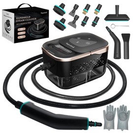 Handheld Steam Cleaner for Home 15s Heat-Up, 42oz Tank, with 16 Accessories