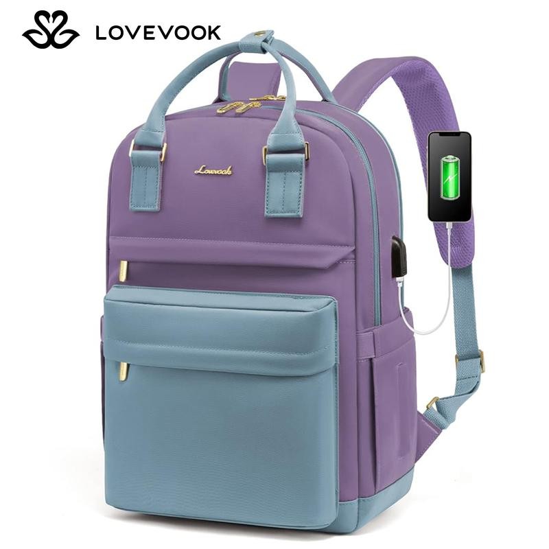 LOVEVOOK Laptop Backpack with USB Port, Backpack Purses for Women,