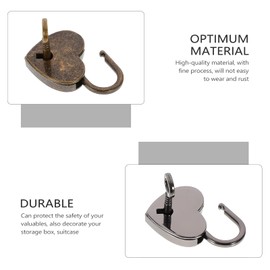 FUNOMOCYA 2sets Travel Lock Wishing Locks for Couples Handbag Lock Sturdy Padlock Craftsmanship 2pcs*2