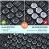 Keyboard Stickers for Long Nails - Clear Glass Long Nail