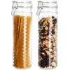 Yesland 2 Pcs 60 Oz Glass Food Storage Jar Canister