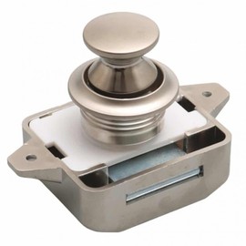 Push Lock Door Handle Bathroom Handle 2 - Push Lock Pearl Nickel - 26mm