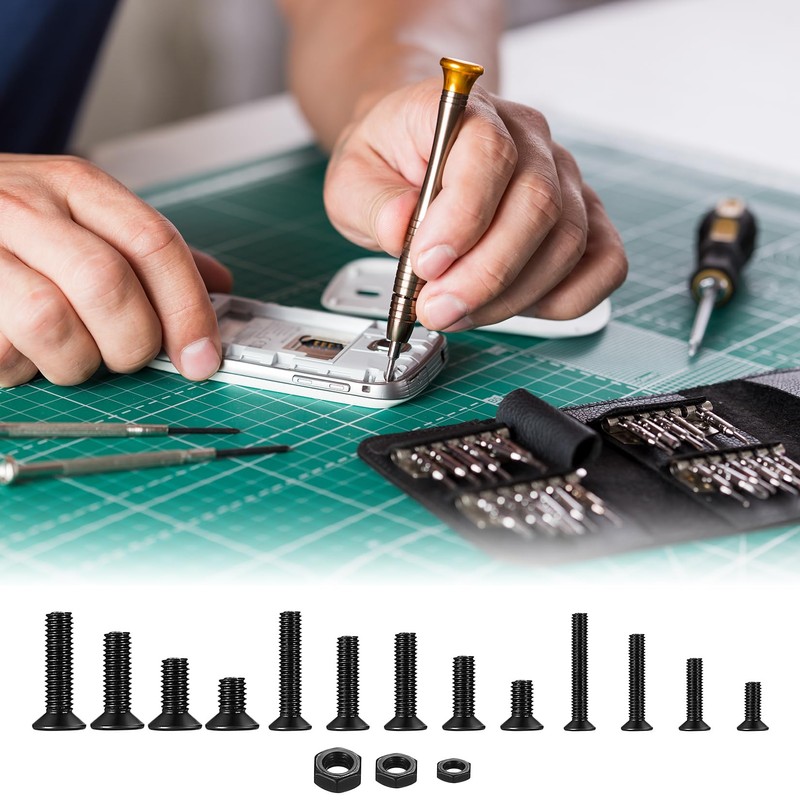 450 Pieces M3 M4 M5 Torx Screws Set, Countersunk Screws