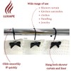 12PCS Decorative Shower Curtain Hooks, Bow Knot Curtain Hooks Shower
