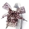 CHTME Fashionable Leopard Shoelaces 1 Pair Chiffon Satin Ribbon Organza