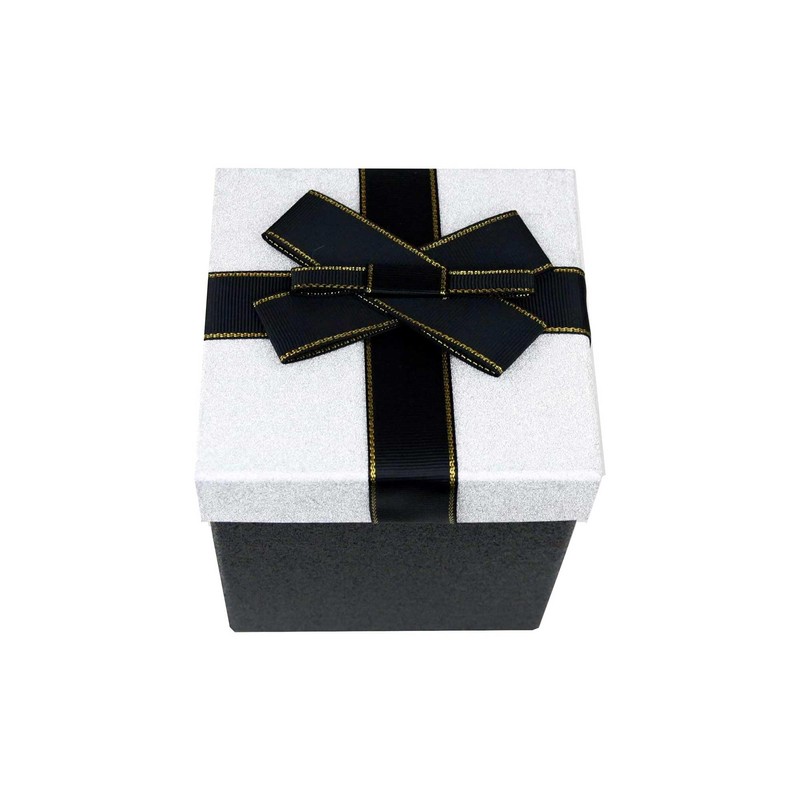 Emartbuy Gift Box, 11.5 x 11.5 x 12.7 cm, Black