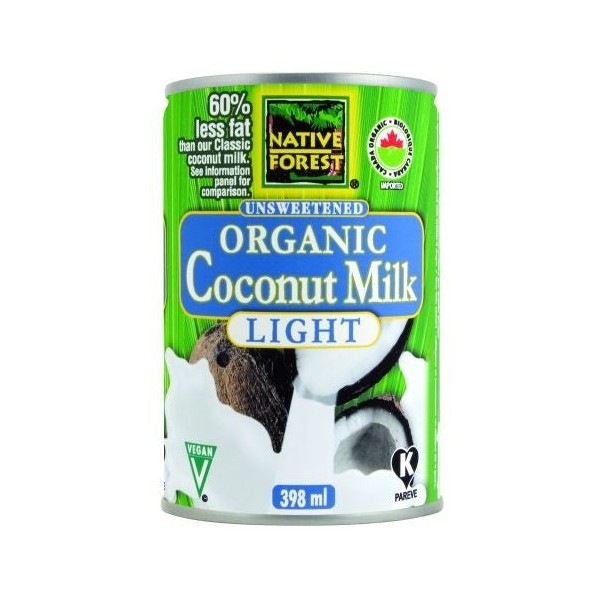 Native Forest Organic Coconut Milk Light Unsweetened 398 ml