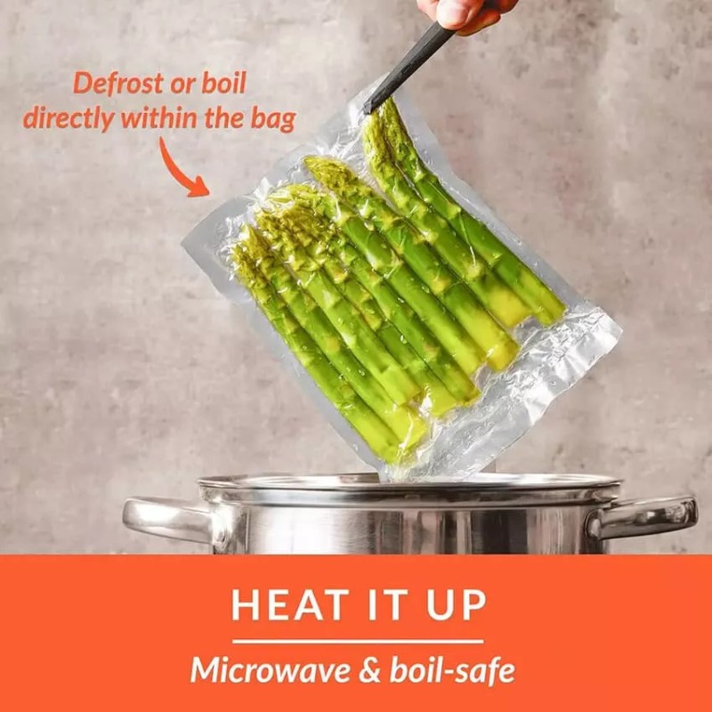 Nutri-Lock Vacuum Sealer Bags, Set of 2 BPA-Free Rolls Each