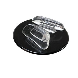 GMS Optical« Soft Silicone - Trapezoid Shaped Clear Silicone Slide-in Nose Pads - 12.4mm (10 Pair)