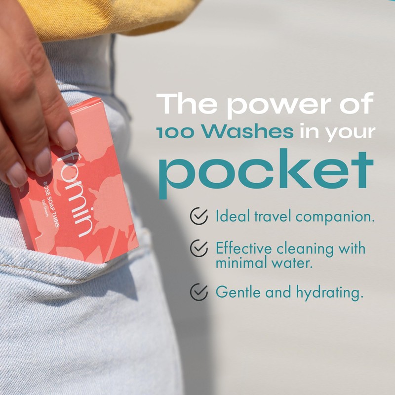 FOMIN - Antibacterial Paper Soap Sheets for Hand Washing -