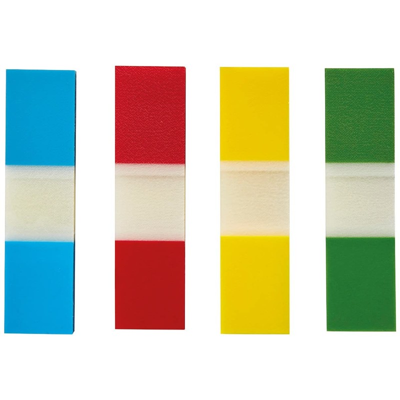 Q-Connect Page Markers 1/2 Inch Assorted (Pack of 100)