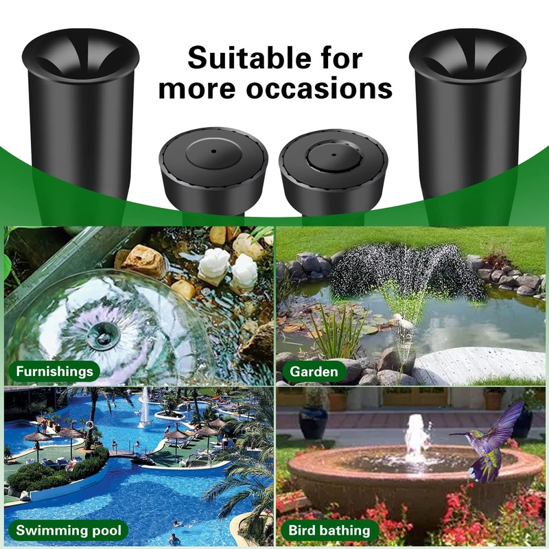 Water fountain nozzle for Garden, Ponds, Tabletop Fish Ponds, 8